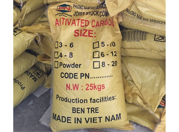 Bao than hoạt tính gáo dừa 25kg