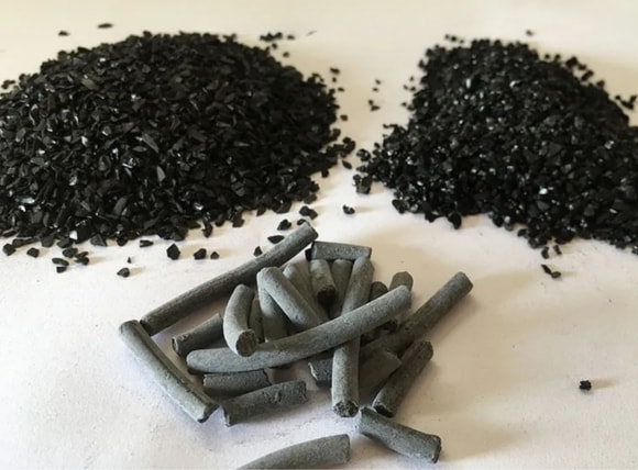 Hình cận cảnh than hoạt tính – than hoạt tính lọc nước