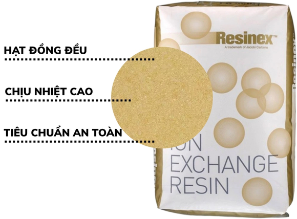 Những đặc điểm nổi bật của hạt nhựa trao dổi ion Jacobi K-8 Resinex