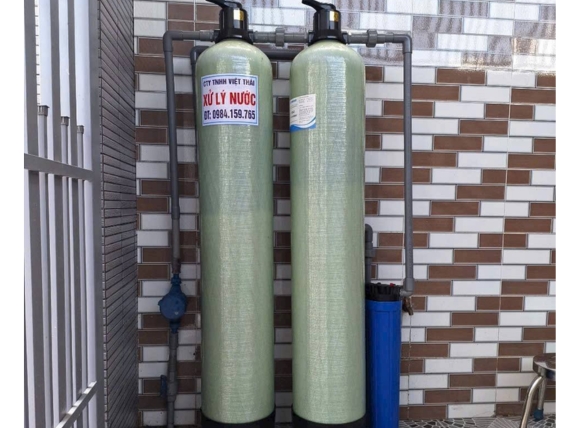 Hệ thống lọc nước sinh hoạt sử dụng cột lọc composite 948 - Thực tế lắp đặt tại VITEKO