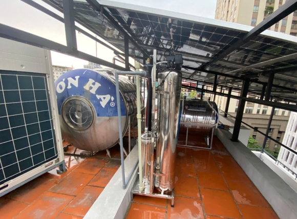 Hệ thống lọc sinh hoạt gia đình sử dụng cột inox