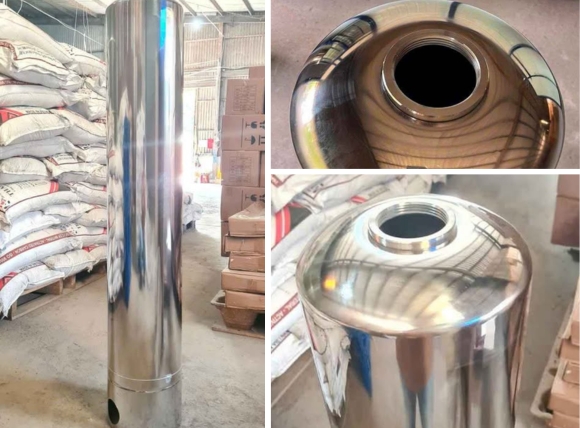 Hệ thống cột lọc inox D300 lọc nước giếng khoan