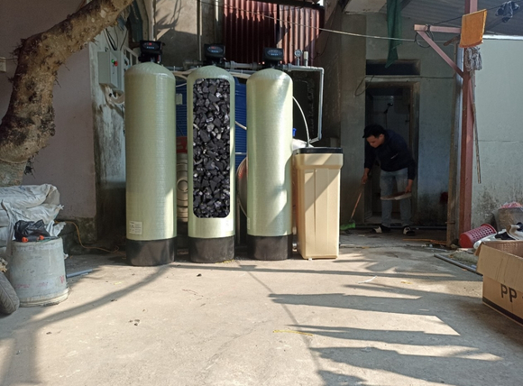 Hệ thống than hoạt tính lọc nước lọc giếng khoan