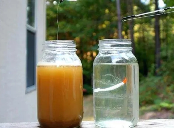 Kiểm tra nước giếng bị nhiễm phèn sắt bằng nước chè