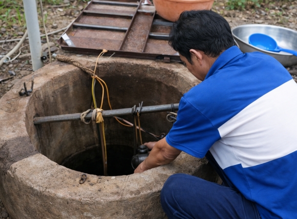 Ngửi nước giếng khoan