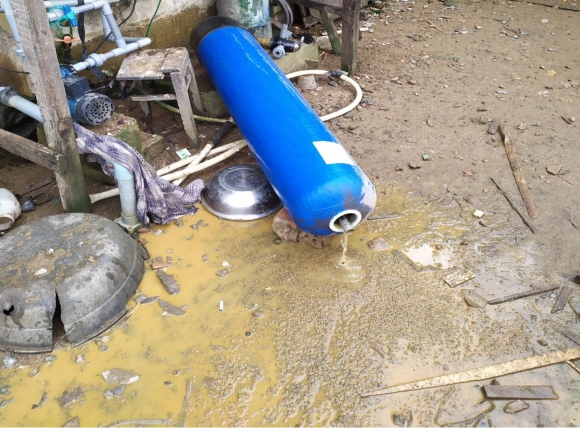 Thay thế vật liệu lọc nước giếng khoan