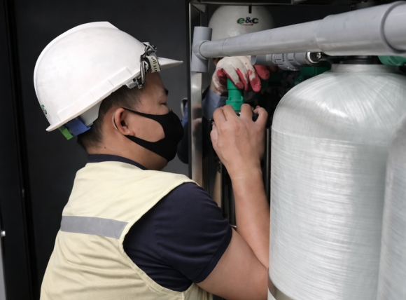 Thay thế vật liệu lọc cho hệ hống lọc nước giếng khoan