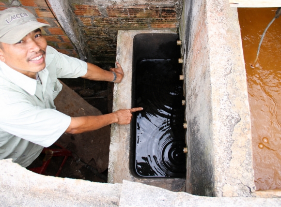 Xây bể lọc nước giếng khoan tự chế