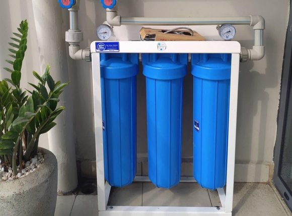 Bộ lọc nước đầu nguồn dùng cho nước máy - Lắp đặt thực tế tại VITEKO