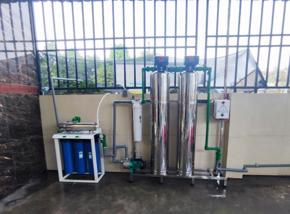 Bộ máy lọc nước đầu nguồn cho sinh hoạt gia đình - Lắp đặt thực tế tại VITEKO