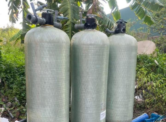 Bộ lọc nước tổng đầu nguồn 3 cột lọc cho sinh hoạt gia đình - Lắp đặt thực tế tại VITEKO