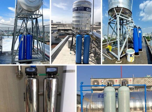 Một số hệ thống lọc tổng 2 cấp lọc - Lắp đặt thực tế tại VITEKO