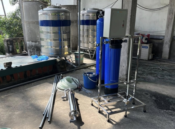 Hệ thống lọc nước đầu nguồn sinh hoạt gia đình - Lắp đặt thực tế tại VITEKO