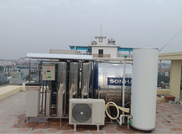 Bộ máy lọc nước sinh hoạt gia đình xử lý nước đầu nguồn - Lắp đặt thực tế tại VITEKO