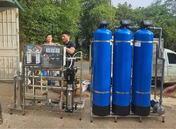 Bộ máy lọc nước sinh hoạt gia đình xử lý nước đầu nguồn - Lắp đặt thực tế tại VITEKO