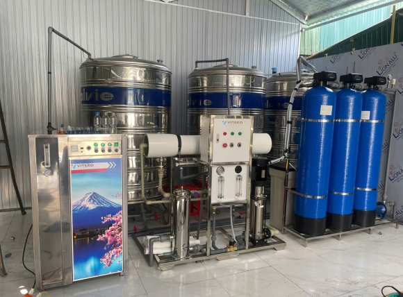 Lắp đặt thực tế hệ thống máy lọc nước công nghiệp cho xưởng sản xuất