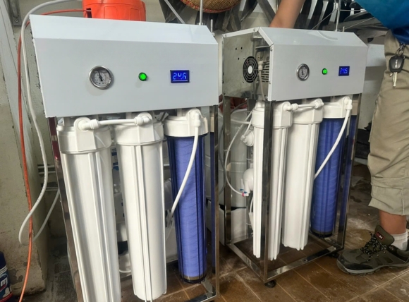 Thực tế máy lọc nước bán công nghiệp 50l/h