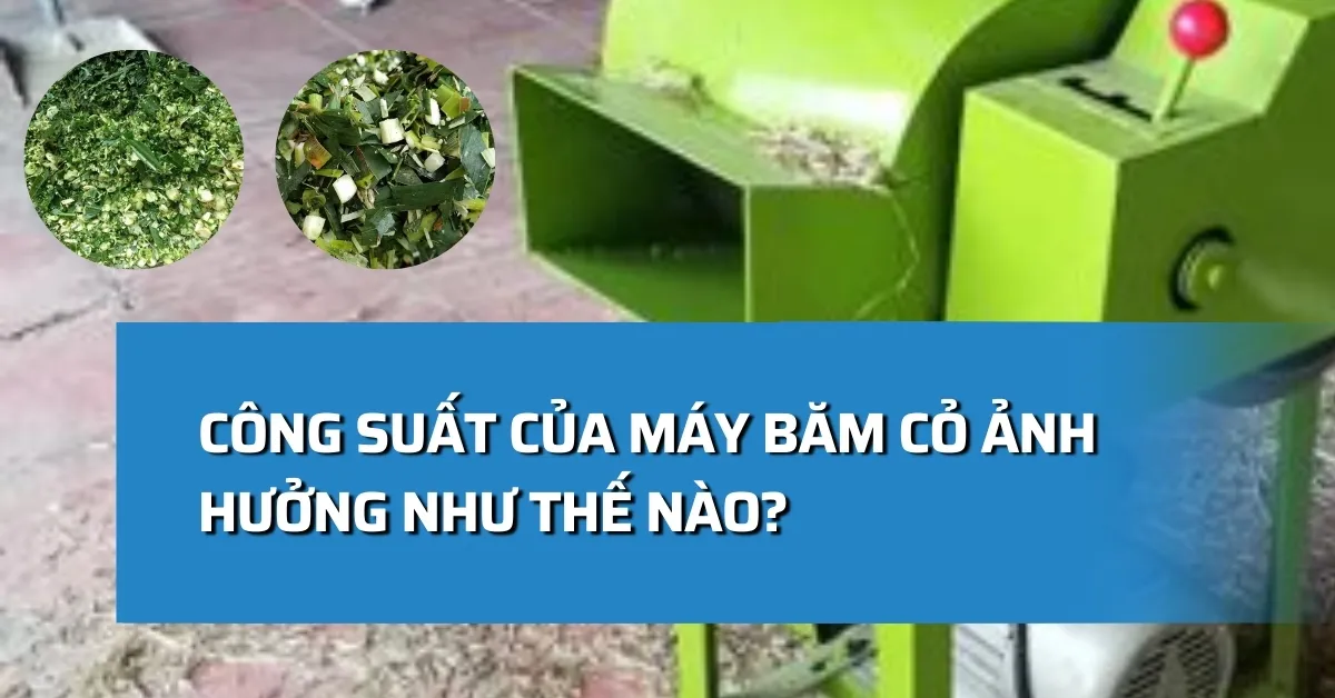 Công suất của máy băm cỏ ảnh hưởng như thế nào?