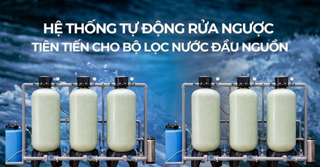 Hệ thống tự động rửa ngược tiên tiến cho bộ lọc nước đầu nguồn