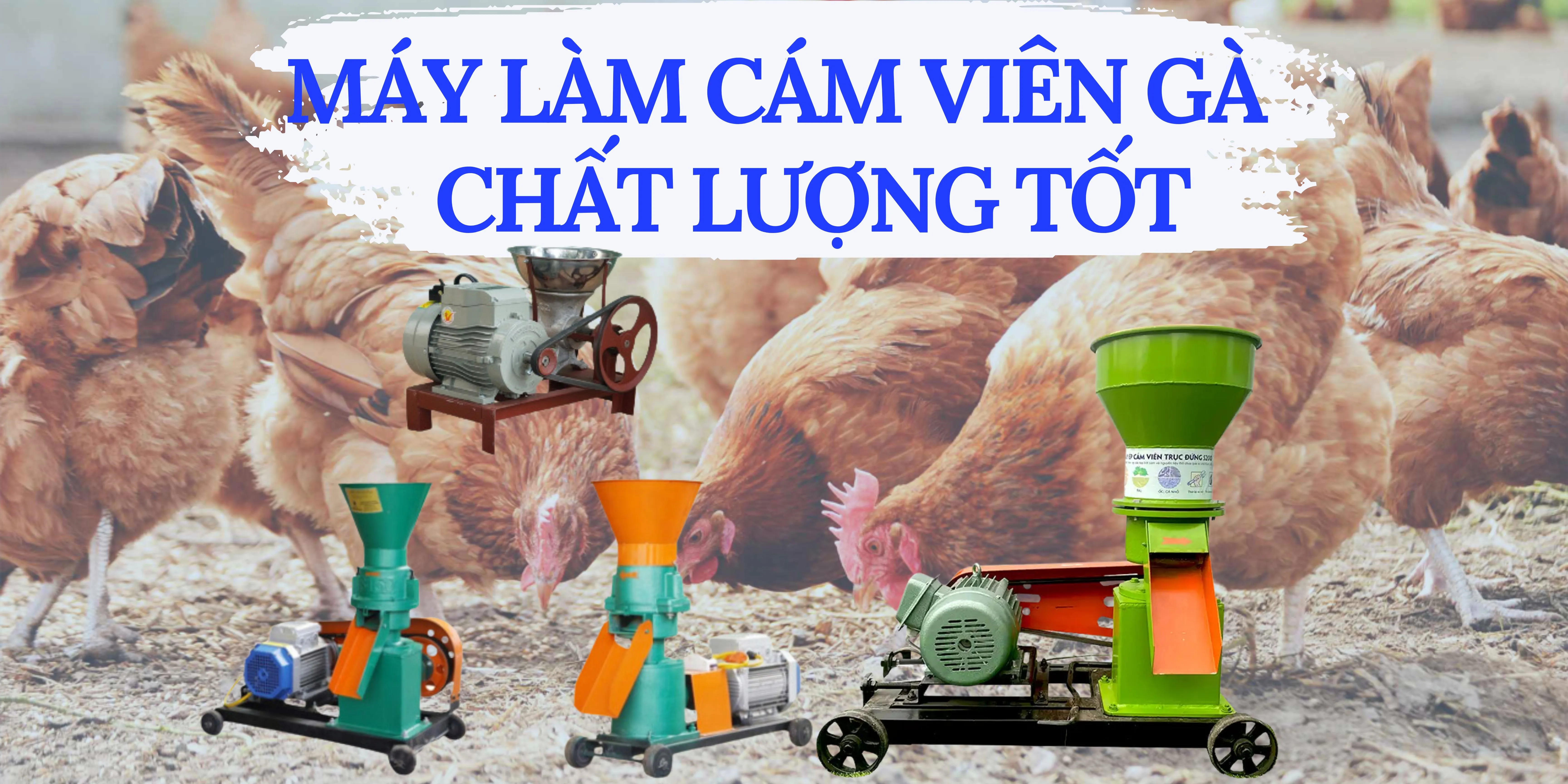 TOP 5 dòng máy làm cám viên gà chất lượng tốt nhất hiện nay