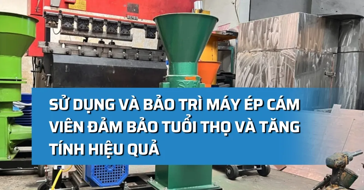 Sử dụng và bảo trì máy ép cám viên đảm bảo tuổi thọ và tăng tính hiệu quả