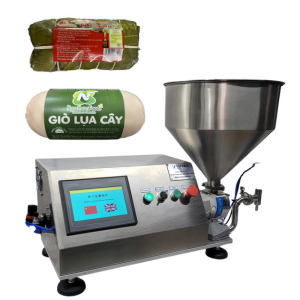 Máy cân định lượng giò chả