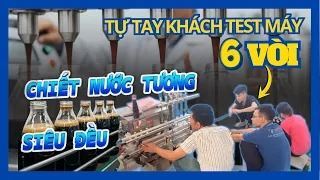 [Thực tế] Bàn giao máy chiết rót 6 vòi tự động VITEKO tại Phan Thiết
