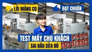 Test Máy Co Màng Lốc Chai – Kết Quả Khiến Khách Bất Ngờ