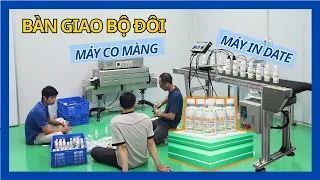 Máy co màng chai lọ giúp đóng gói nhanh gấp 5 - Bàn giao tại Quận 12 - HCM