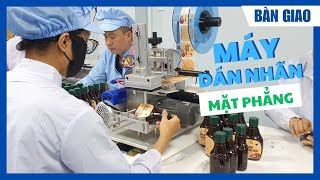 Lắp đặt máy dán nhãn mặt phẳng đến khách hàng